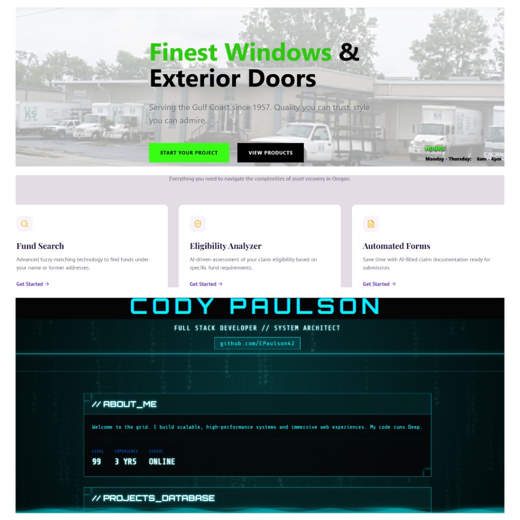 Professional Website Designs Preview
